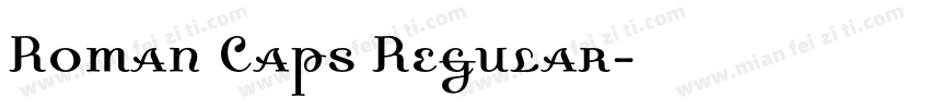 Roman Caps Regular字体转换